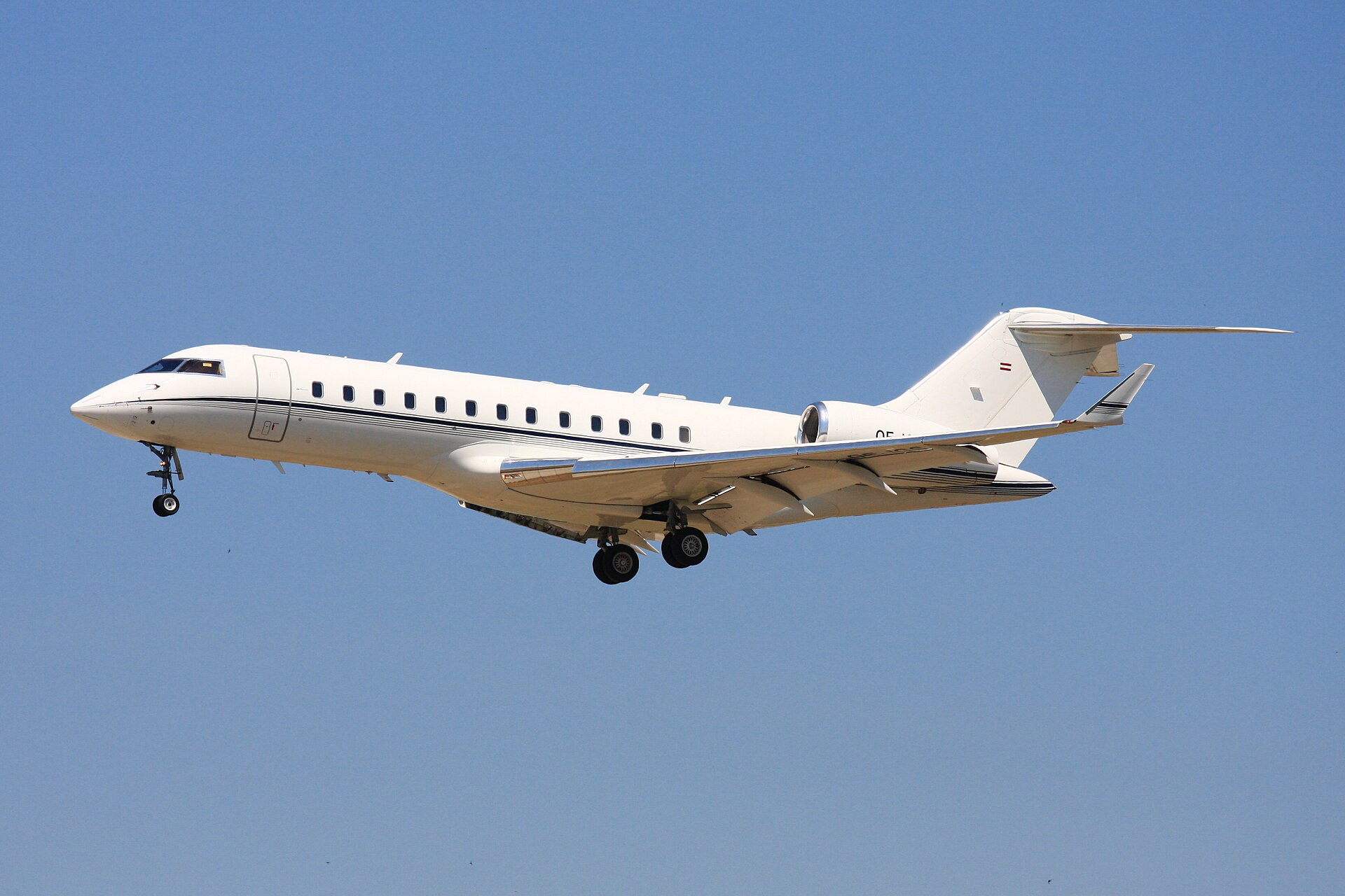 Private aircraft at blue hour